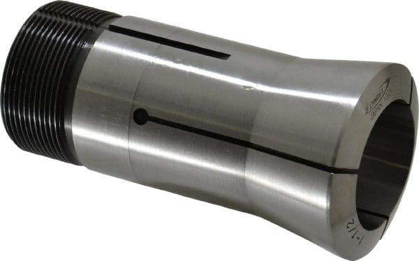 Lyndex - 1-1/2 Inch 16C Round Collet - 1-11/16 - 20 Internal Thread, M47.50 x 1.75 External Thread, 4.31 Inch Overall Length, 0.0011 TIR - Exact Tooling