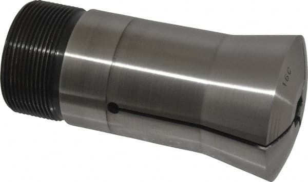 Lyndex - 7/16 Inch 16C Hex Collet - 1-11/16 - 20 Internal Thread, M47.50 x 1.75 External Thread, 4.31 Inch Overall Length, 0.0011 TIR - Exact Tooling