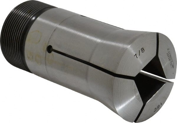 Lyndex - 7/8 Inch 16C Square Collet - 1-11/16 - 20 Internal Thread, M47.50 x 1.75 External Thread, 4.31 Inch Overall Length, 0.0011 TIR - Exact Tooling
