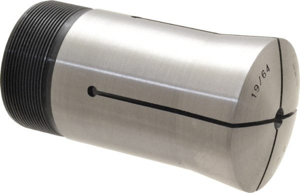 Lyndex - 19/64 Inch Round 3J Collet - 3-3/4 Inch Overall Length, 1.988-20 Inch External Thread - Exact Tooling