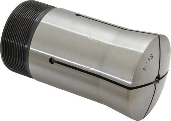 Lyndex - 5/16 Inch Round 3J Collet - 3-3/4 Inch Overall Length, 1.988-20 Inch External Thread - Exact Tooling