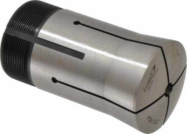 Lyndex - 21/64 Inch Round 3J Collet - 3-3/4 Inch Overall Length, 1.988-20 Inch External Thread - Exact Tooling