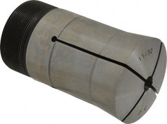 Lyndex - 11/32 Inch Round 3J Collet - 3-3/4 Inch Overall Length, 1.988-20 Inch External Thread - Exact Tooling
