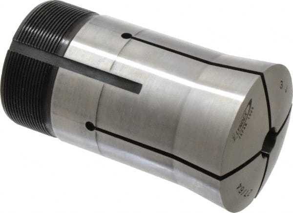 Lyndex - 27/64 Inch Round 3J Collet - 3-3/4 Inch Overall Length, 1.988-20 Inch External Thread - Exact Tooling