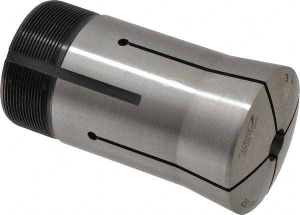 Lyndex - 15/32 Inch Round 3J Collet - 3-3/4 Inch Overall Length, 1.988-20 Inch External Thread - Exact Tooling