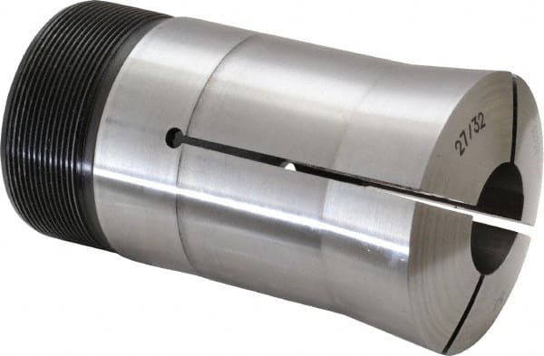 Lyndex - 27/32 Inch Round 3J Collet - 3-3/4 Inch Overall Length, 1.988-20 Inch External Thread - Exact Tooling