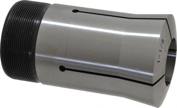 Lyndex - 1-1/8 Inch Round 3J Collet - 3-3/4 Inch Overall Length, 1.988-20 Inch External Thread - Exact Tooling