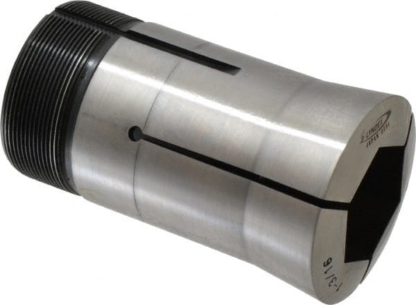 Lyndex - 1-3/16 Inch Hex 3J Collet - 3-3/4 Inch Overall Length, 1.988-20 Inch External Thread - Exact Tooling