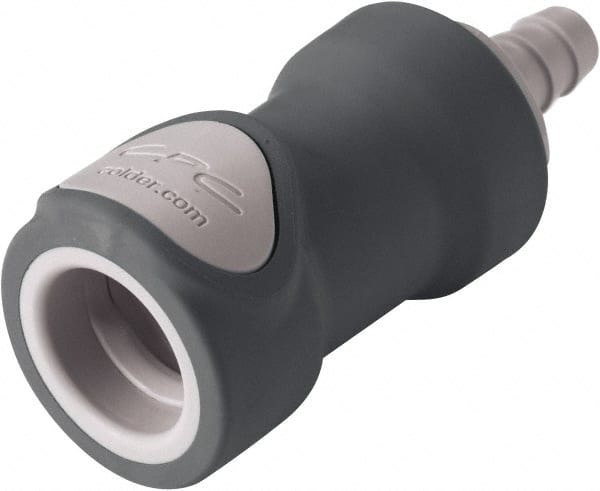 CPC Colder Products - 3/8" Nominal Flow, Female, Nonspill Quick Disconnect Coupling - 120 Max psi, 32 to 160°F, Polypropylene Coupling - Exact Tooling