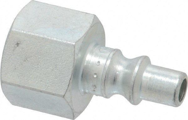 Coilhose Pneumatics - 3/8 Female NPT ARO Pneumatic Hose Connector - Plated Steel, 1/4" Body Diam - Exact Tooling