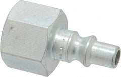 Coilhose Pneumatics - 3/8 Female NPT ARO Pneumatic Hose Connector - Plated Steel, 1/4" Body Diam - Exact Tooling
