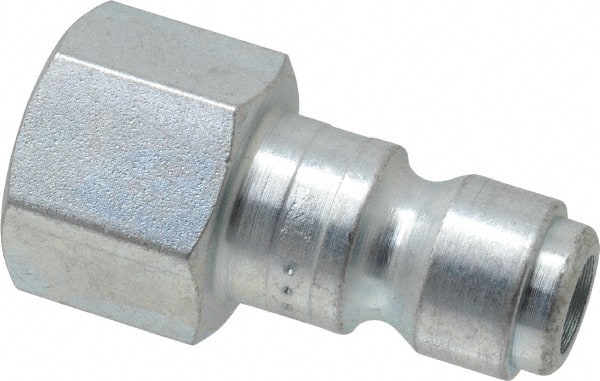 Coilhose Pneumatics - 3/8 Female NPT Tru-Flate Automotive Pneumatic Hose Connector - Plated Steel, 3/8" Body Diam - Exact Tooling