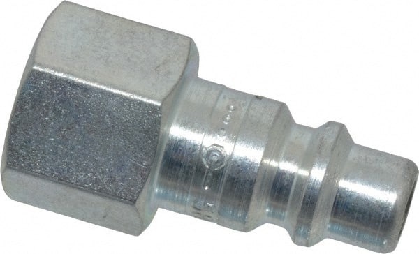 Coilhose Pneumatics - 3/8 Female NPT Industrial Pneumatic Hose Connector - Plated Steel, 3/8" Body Diam - Exact Tooling