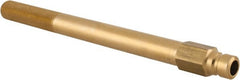 Coilhose Pneumatics - 1/4" Body Diam, Coolant & Fluid Line Extension Plug - Brass - Exact Tooling