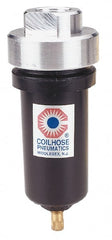 Coilhose Pneumatics - Filter Mechanical Drain with Poly Bowl & Plastic Guard - 5-3/4" High x 2-1/8" Wide, For Use with Compressor Tanks, Filters, Drop Legs, Coolers & Dryers - Exact Tooling