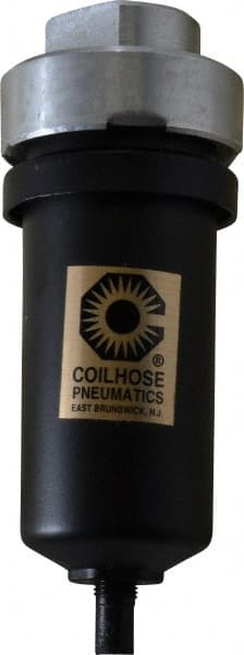 Coilhose Pneumatics - Filter Mechanical Drain with Metal Bowl - 5-3/4" High x 2-1/8" Wide, For Use with Compressor Tanks, Filters, Drop Legs, Coolers & Dryers - Exact Tooling