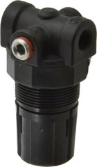 Coilhose Pneumatics - 1/8" Miniature Coil Hose Regulator without Gauge - 9 CFM, 1/8" Gauge Port, 0-125 Adjusting Pressure, 0-125 psi - Exact Tooling