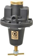 Coilhose Pneumatics - 3/4 NPT Port, 160 CFM, Cast Aluminum Heavy-Duty T-Handle Regulator - 0 to 125 psi Range, 250 Max psi Supply Pressure, 1/4" Gauge Port Thread, 5" Wide x 8-1/2" High - Exact Tooling