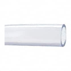 Made in USA - 1-1/2" ID x 1-7/8" OD, 3/16" Wall Thickness, Cut to Length (50' Standard Length) PVC Tube - Clear, 26 Max psi, 68 Shore A Hardness - Exact Tooling