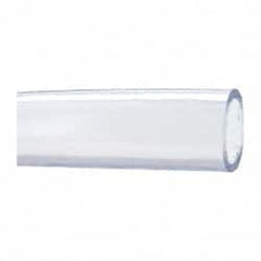 Made in USA - 1-1/2" ID x 1-7/8" OD, 3/16" Wall Thickness, Cut to Length (50' Standard Length) PVC Tube - Clear, 26 Max psi, 68 Shore A Hardness - Exact Tooling