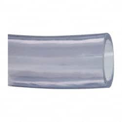 Made in USA - 2" ID x 2-1/2" OD, 1/4" Wall Thickness, Cut to Length (50' Standard Length) PVC Tube - Clear, 35 Max psi, 68 Shore A Hardness - Exact Tooling