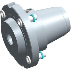 Exsys-Eppinger - PRECI-FLEX Straight Shank with Weldon Flat 1/4" Hole End Mill Holder/Adapter - 1/4" Nose Diam, 12mm Projection, Through Coolant - Exact Tooling