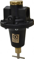 Coilhose Pneumatics - 1 NPT Port, 160 CFM, Cast Aluminum Tamper Proof Heavy-Duty T-Handle Regulator - 0 to 125 psi Range, 250 Max psi Supply Pressure, 1/4" Gauge Port Thread, 5" Wide x 8-1/2" High - Exact Tooling