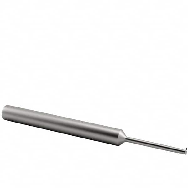 Scientific Cutting Tools - 24 to 56 TPI, Internal/External Single Profile Thread Mill - #10" Noml Diam, 0.138" Cut Diam, 3/16" Shank Diam, 3 Flute, 0.075" Neck Diam, 0.6" Neck Length, 2" OAL, Bright Finish - Exact Tooling