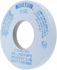 Norton - 12" Diam x 5" Hole x 1-1/2" Thick, I Hardness, 46 Grit Surface Grinding Wheel - Exact Tooling