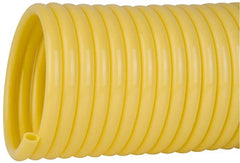 Coilhose Pneumatics - 1/4" ID, 100' Long, Yellow Nylon Coiled & Self Storing Hose - 185 Max psi, No Fittings - Exact Tooling