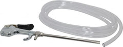 Coilhose Pneumatics - Safety Extension Tube w/Siphon Spray Thumb Lever Blow Gun with 8' Siphon Tube - 1/4 NPT - Exact Tooling