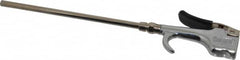 Coilhose Pneumatics - Safety Extension Tube Thumb Lever Blow Gun - 1/4 NPT, 8" Tube Length - Exact Tooling