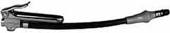 Coilhose Pneumatics - 90 Max psi Zinc Inflator Gauge - Straight Push On Chuck, 1/4 FPT, 10 to 90 psi Pressure Range - Exact Tooling