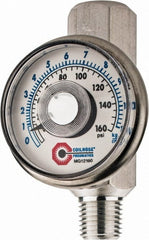 Coilhose Pneumatics - 1/4" Outlet, 160 Max psi, Inline Filters, Regulators & Lubricators - Flow Regulator with Gauge - Exact Tooling