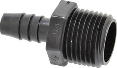 NewAge Industries - 3/8" Barb, 1/2 NPT, Multiple Barbed Tube Connector - Polyethylene, Male - Exact Tooling