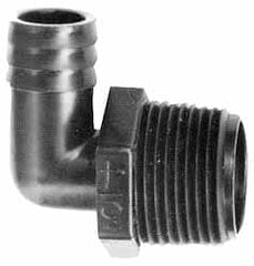NewAge Industries - 3/8" Barb, 1/2 NPT, Multiple Barbed Tube Elbow - Polyethylene, Male - Exact Tooling