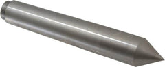 Riten - 1.078" Head Diam, Hardened Tool Steel Standard Point Solid Dead Center - B&S 9 Brown & Sharpe Taper, 1.078" Point Diam, 6-1/2" OAL - Exact Tooling
