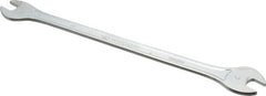 Facom - 6mm x 7mm Standard Extra Thin Open End Wrench - 5-53/64" OAL, Double End, Satin Finish, 15° Head Angle - Exact Tooling