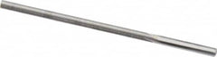 Hertel - 0.085" Solid Carbide 4 Flute Chucking Reamer - Straight Flute, 0.085" Straight Shank, 1/2" Flute Length, 2" OAL - Exact Tooling
