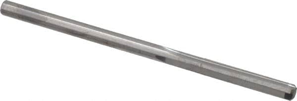 Hertel - 0.135" Solid Carbide 4 Flute Chucking Reamer - Straight Flute, 0.135" Straight Shank, 3/4" Flute Length, 2-1/2" OAL - Exact Tooling