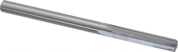 Hertel - 0.21" Solid Carbide 4 Flute Chucking Reamer - Straight Flute, 0.21" Straight Shank, 1" Flute Length, 3" OAL - Exact Tooling