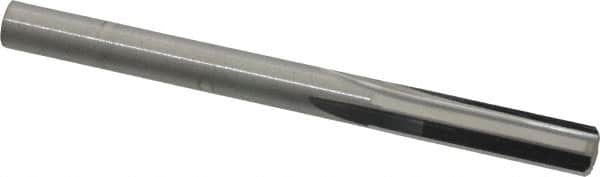 Hertel - 1/4" Solid Carbide 4 Flute Chucking Reamer - Straight Flute, 1/4" Straight Shank, 1" Flute Length, 3" OAL - Exact Tooling