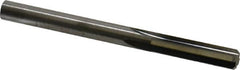 Hertel - 1/4" Solid Carbide 4 Flute Chucking Reamer - Straight Flute, 0.244" Straight Shank, 1" Flute Length, 3" OAL - Exact Tooling