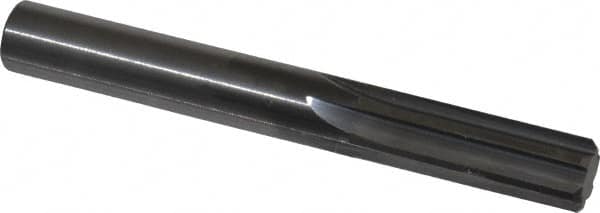 Hertel - 1/2" Solid Carbide 6 Flute Chucking Reamer - Straight Flute, 0.47" Straight Shank, 1-1/2" Flute Length, 4" OAL - Exact Tooling