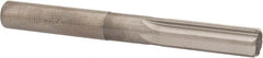 Hertel - 7/16" Solid Carbide 6 Flute Chucking Reamer - Straight Flute, Straight Shank, 1-3/8" Flute Length, 4" OAL - Exact Tooling
