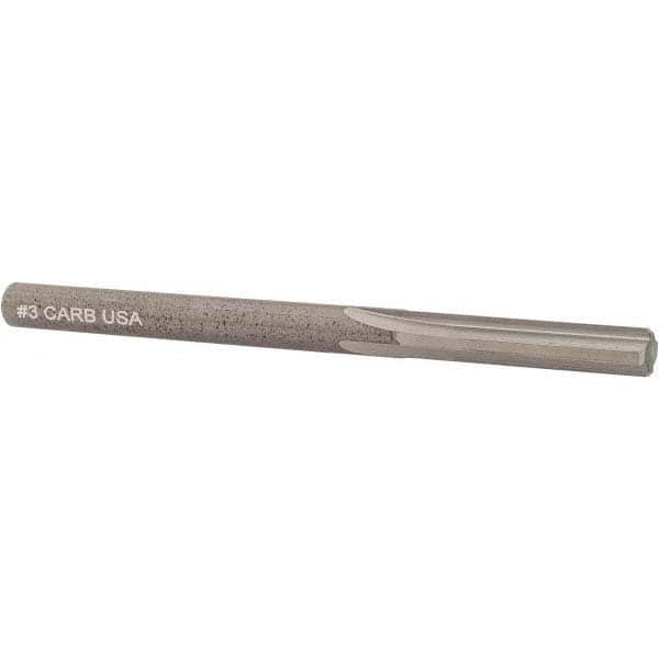 Hertel - #3 Solid Carbide 4 Flute Chucking Reamer - Exact Tooling