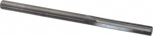 Hertel - #10 Solid Carbide 4 Flute Chucking Reamer - Straight Flute, Straight Shank, 1" Flute Length, 3" OAL - Exact Tooling