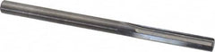 Hertel - #10 Solid Carbide 4 Flute Chucking Reamer - Straight Flute, Straight Shank, 1" Flute Length, 3" OAL - Exact Tooling