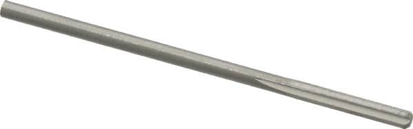 Hertel - #38 Solid Carbide 4 Flute Chucking Reamer - Straight Flute, Straight Shank, 5/8" Flute Length, 2-1/4" OAL - Exact Tooling