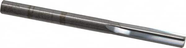 Hertel - 6mm Solid Carbide 4 Flute Chucking Reamer - Straight Flute, Straight Shank, 1" Flute Length, 3" OAL - Exact Tooling